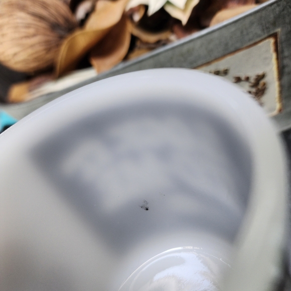 Vintage Black and White Sock It To Me Milk Glass Mug - Picture 3 of 4